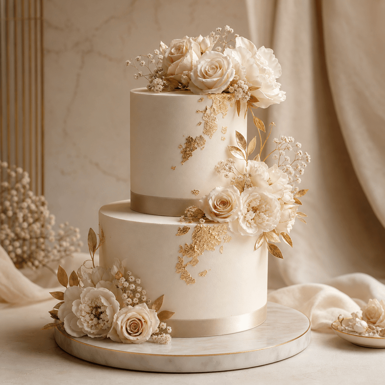 Elegant wedding cake